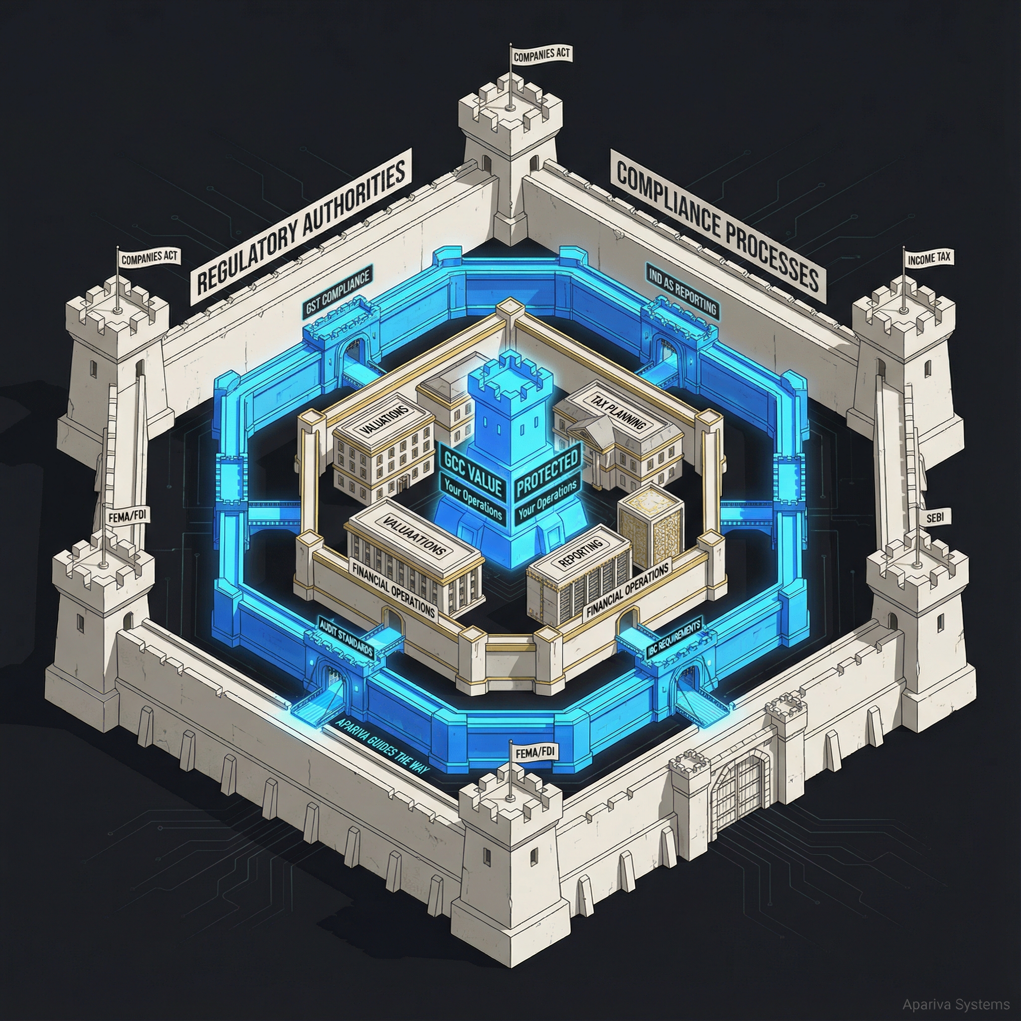 India Compliance Fortress - Navigating regulatory layers from SEBI and FEMA to GST and financial operations